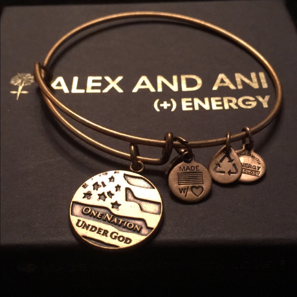 Authentic Alex and Ani one nation bangle